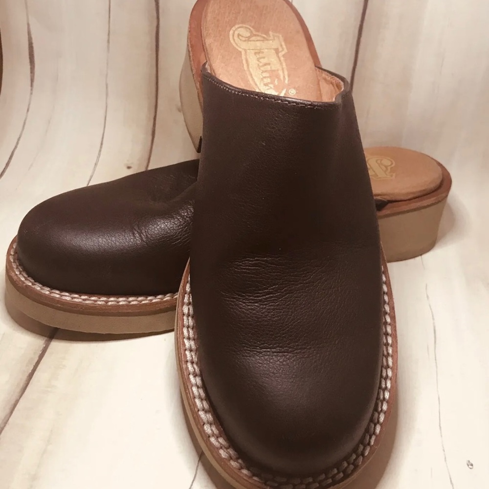 Justin Mule Womens  Brown Rare Find 6.5